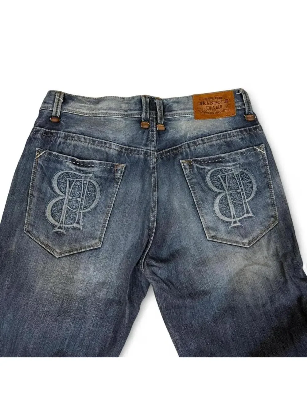 Beanpole blue denim jeans with embroidered logo - Picture 4 of 7
